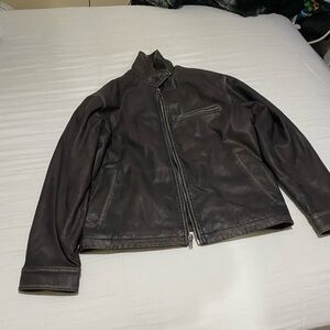 Abercrombie men’s medium leather jacket
